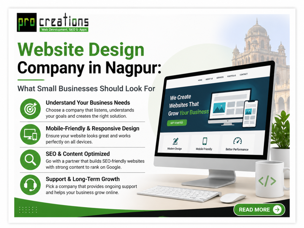 Website Design Company in Nagpur: What Small Businesses Should Look For