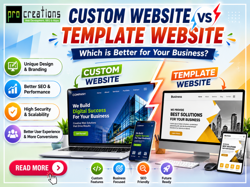 Custom Website vs Template Website: Which is Better for Your Business Growth?