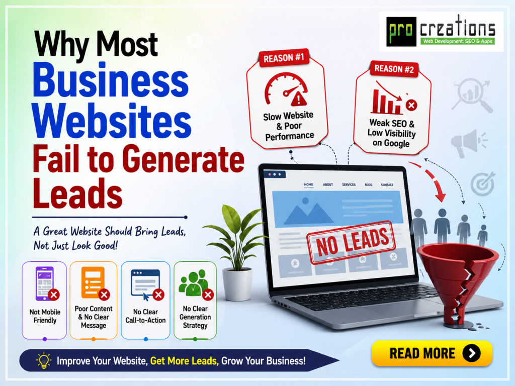 Why Most Business Websites Fail to Generate Leads (And How to Fix It)