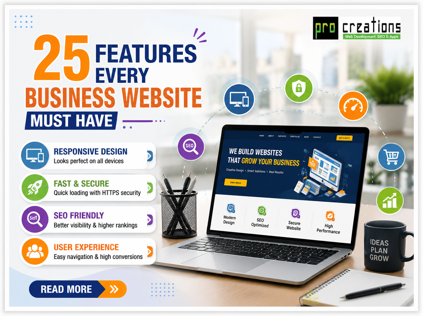 25 Features Every Business Website Must Have in 2026