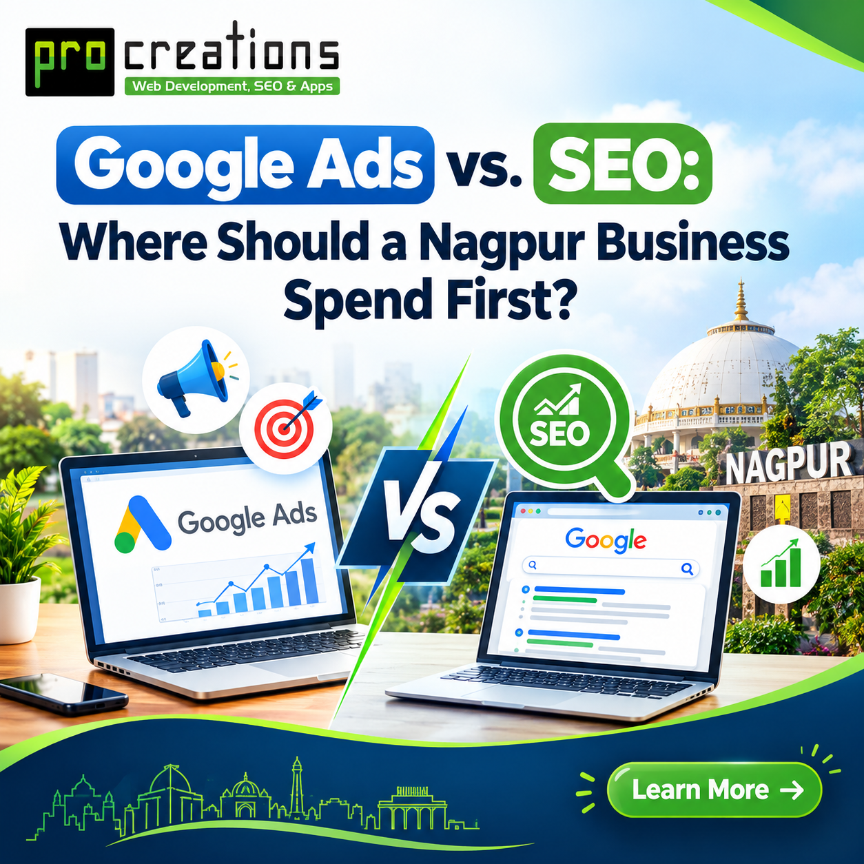 Google Ads vs. SEO: Where Should a Nagpur Business Spend First?
