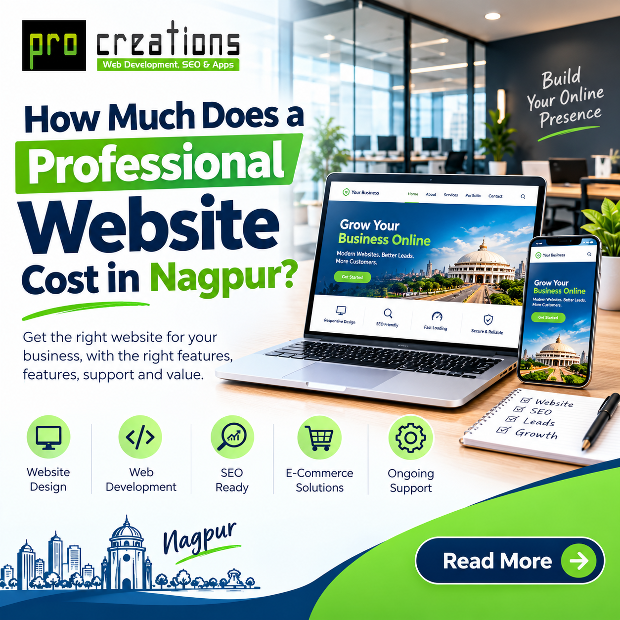 How Much Does a Professional Website Cost in Nagpur?